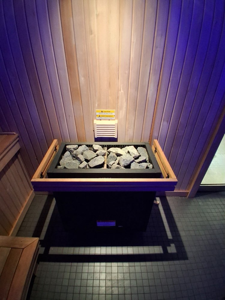 In-home sauna detail