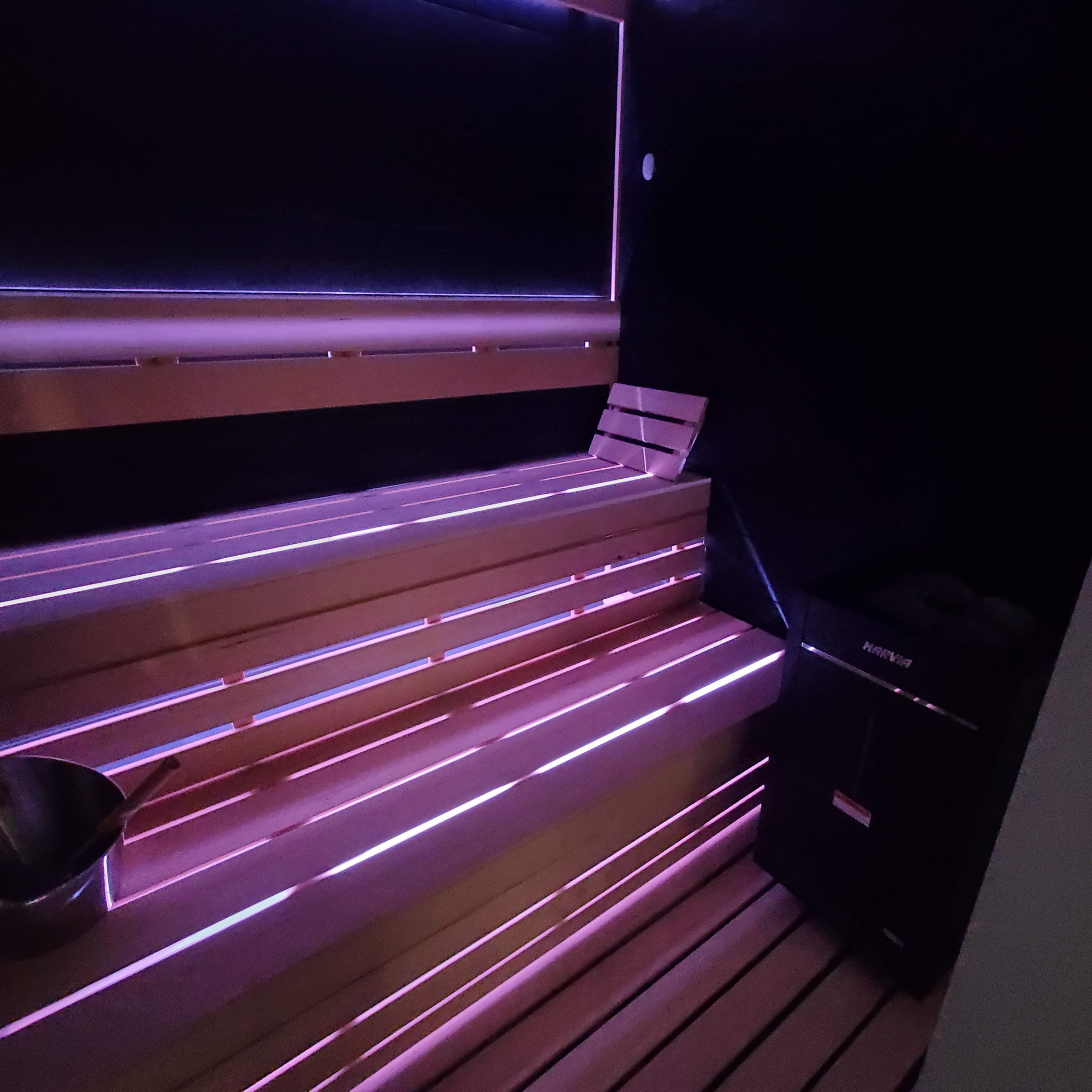 Custom sauna installation