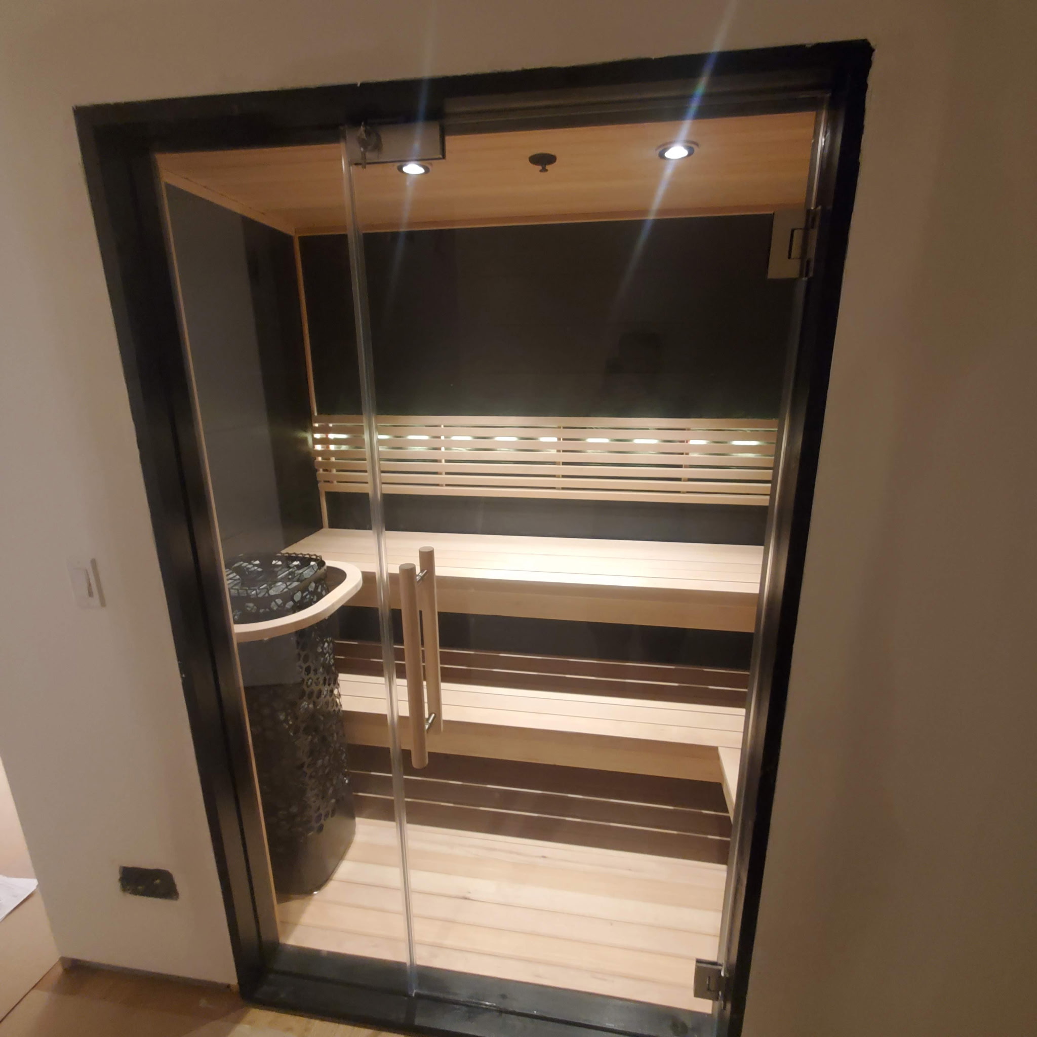 Sauna interior craftsmanship