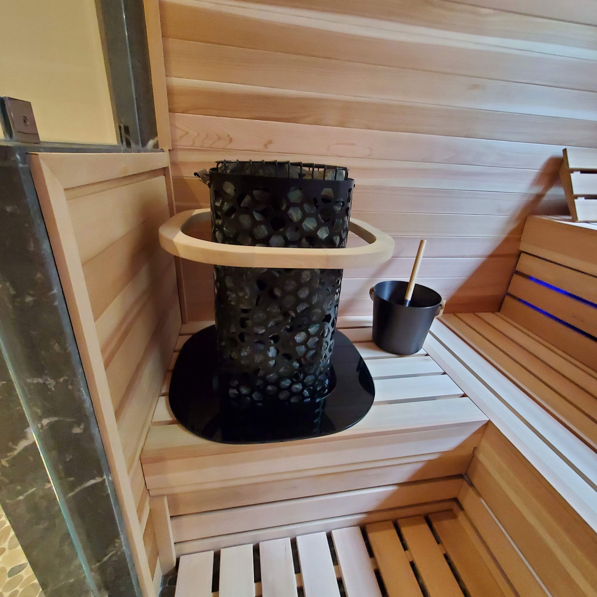 Residential sauna installation