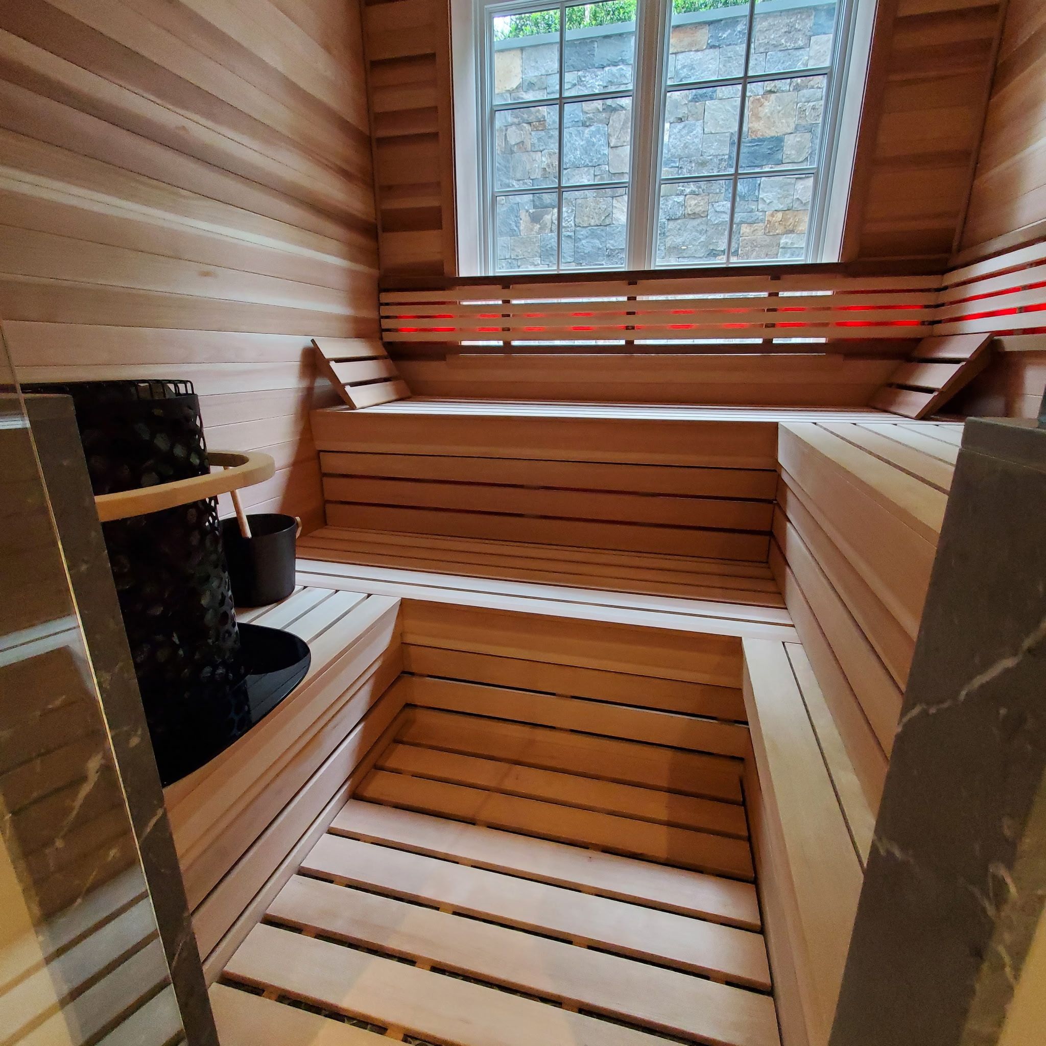 Custom sauna build