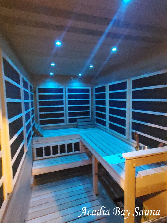Duxbury sauna interior