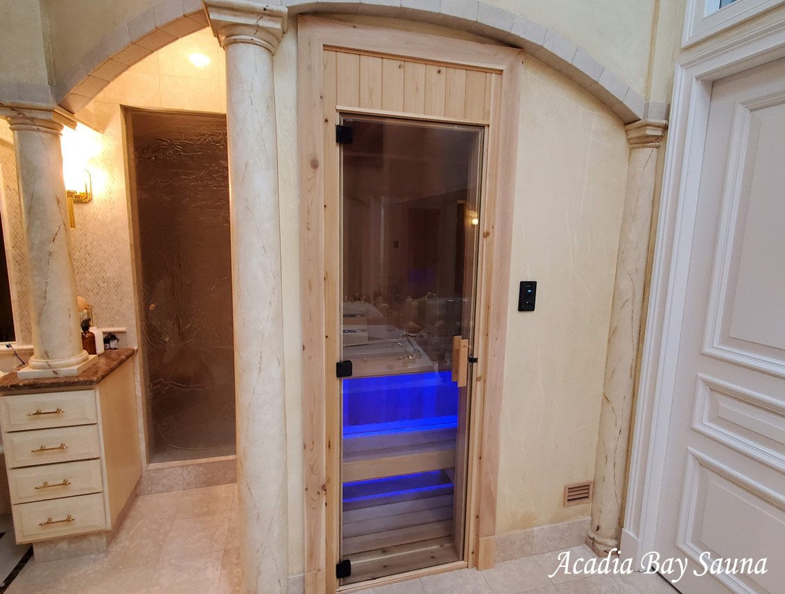 Mediterranean house sauna