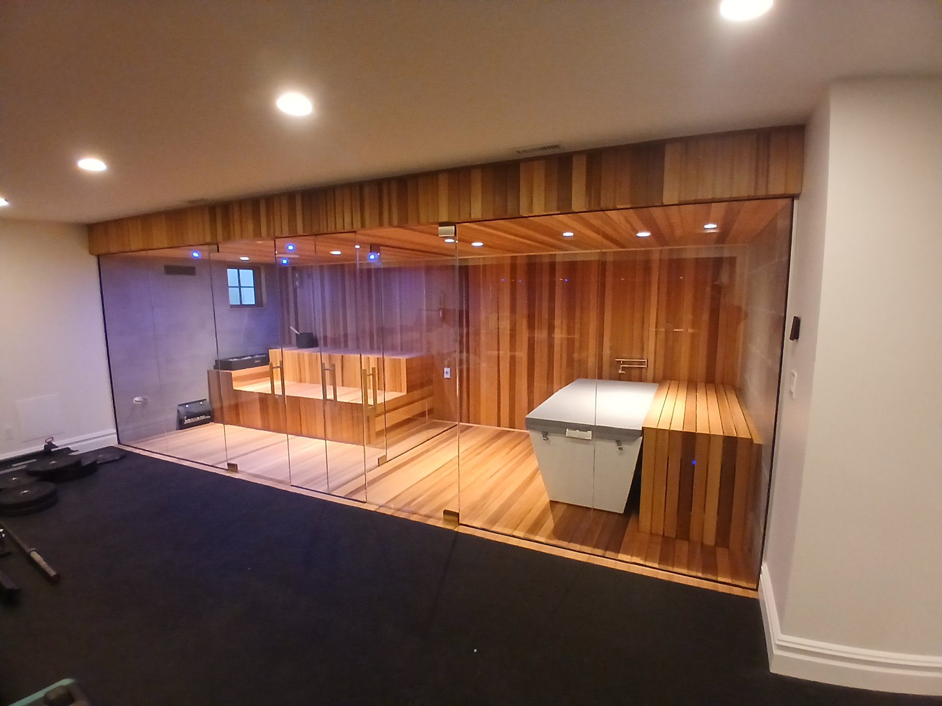 Wellesley sauna installation